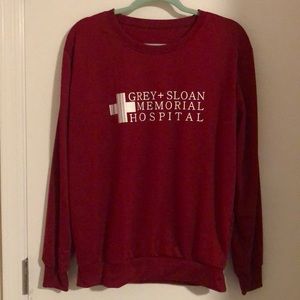 Women’s Red Grey + Sloan Memorial Hospital Sweater